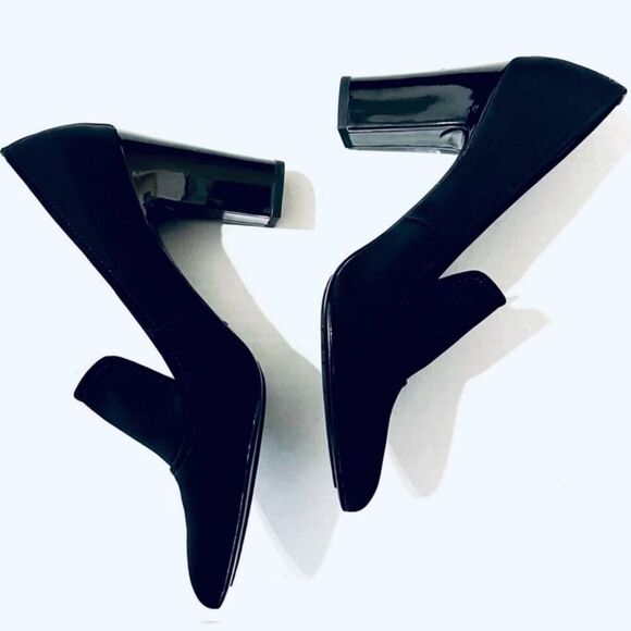 Donald Pliner Heyde Black Heels size 9.5 - Picture 3 of 8